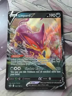 Pokemon TCG - Liepard V  - 104/198 - Chilling Reign - Ultra Rare - Image 6