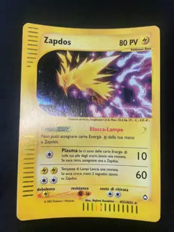 Pokemon Card Zapdos H32/H32 Set Aquapolis Holo NearMint- - Image 4