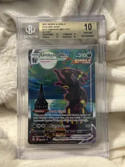 Pokemon Umbreon VMAX Evolving Skies 2021 Secret Rare Full Alt Art #215 BGS 10 - Image 3
