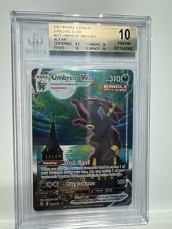 Pokemon Umbreon VMAX Evolving Skies 2021 Secret Rare Full Alt Art #215 BGS 10 - Image 6