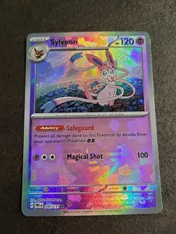 Pokémon TCG Sylveon Prismatic Evolutions Pokeball Reverse Holo Card 040/131 - Image 4