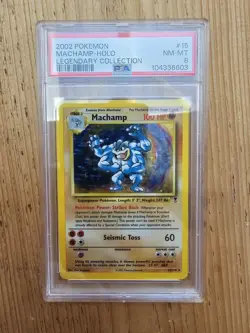 2002 Machamp 15/110 Legendary Collection Holo Rare PSA 8 Pokemon TCG - Image 1