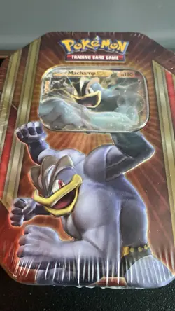 POKEMON 2016 XY Triple Power Machamp EX - Factory Sealed Collector Tin - Image 13