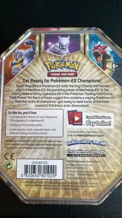 POKEMON 2016 XY Triple Power Machamp EX - Factory Sealed Collector Tin - Image 7