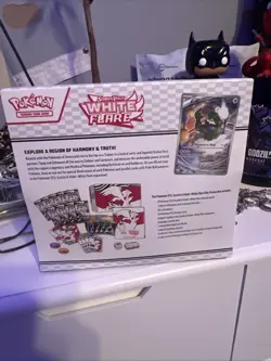 POKEMON CENTER White Flare Elite Trainer Box ETB Sealed Scarlett & Violet IN HAN - Image 3
