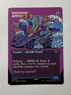 Mindspring Merfolk (Borderless / Extended Art) Aetherdrift Regular - Image 5