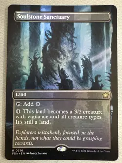 MTG / Soulstone Sanctuary / FDN / #0356 / FOIL (Borderless) / Rare / NM - Image 1