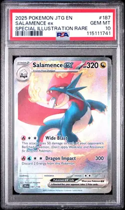 Salamence Ex 187 PSA 10 Gem Mint - Journey Together - Pokemon - Image 1