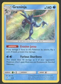 Pokemon TCG: Greninja 9/18 Detective Pikachu Holo - Image 1