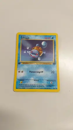 Pokemon TCG Card - Squirtle - 1st Edition German - 68/82 Team Rocket - Image 1