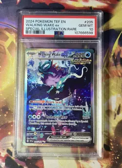 Pokémon WALKING WAKE ex 205/162 Special Illustration Rare Temporal Forces PSA 10 - Image 1