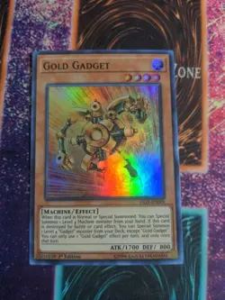 Yu-Gi-Oh! Gold Gadget FIGA-EN009 1st Edition Super Rare NM - Image 1