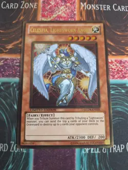 Yu-Gi-Oh! TCG Celestia, Lightsworn Angel GLD4-EN025 Limited Gold Rare Near Mint - Image 1