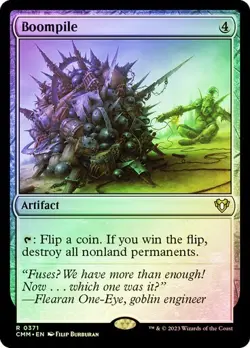 Boompile FOIL - 0371 - Rare - Commander Masters CMM MTG - Image 2