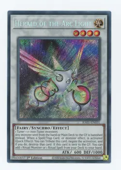 Yugioh RA01-EN031 Herald of the Arc Light Secret Rare 1st Edition NM/LP - Image 1