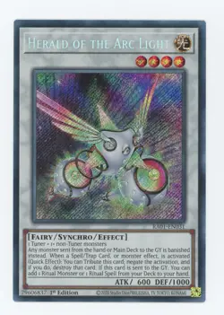 Yugioh RA01-EN031 Herald of the Arc Light Secret Rare 1st Edition NM/LP - Image 2