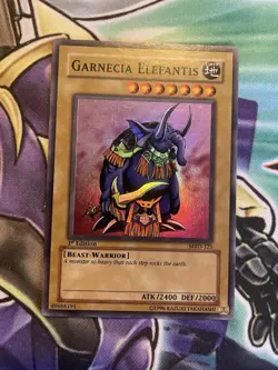Yu-Gi-Oh! Garnecia Elefantis Metal Raiders MRD-125 1st ed Vintage Super LP/MP - Image 1