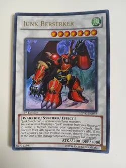 YuGiOh! Junk Berserker EXVC-EN037 1st Edition Secret Rare - Image 1