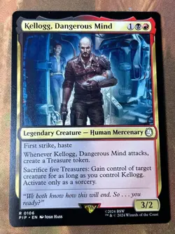 1x KELLOGG, DANGEROUS MIND - Fallout - MTG - Magic the Gathering - Image 1
