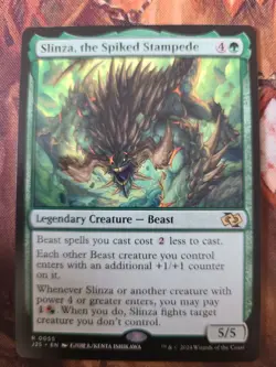 MTG EDH Custom Commander Deck: Slinza, The Spiked Stampede - RG Beasts - Image 7