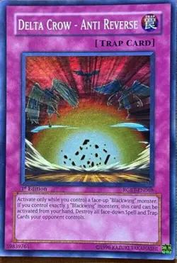 Yugioh Delta Crow - Anti Reverse RGBT-EN068 Super Rare 1st Ed NM - Image 1