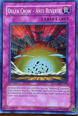 Yugioh Delta Crow - Anti Reverse RGBT-EN068 Super Rare 1st Ed NM - Image 2