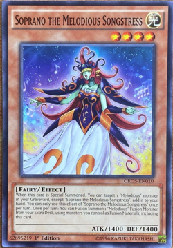 Soprano the Melodious Songstress - CROS-EN010 Common 1st Edition YuGiOh TCG Card - Image 2