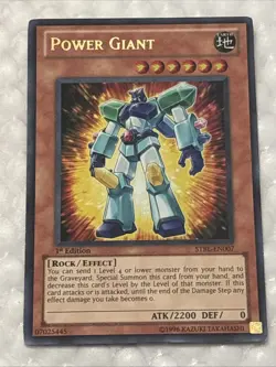 Yu-Gi-Oh! TCG Power Giant STBL-EN007 Starstrike Blast 1st Edition Ultra Rare LP - Image 1