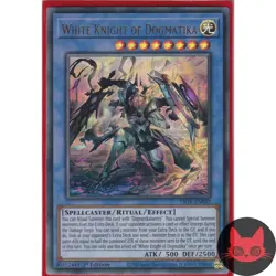 Yugioh White Knight of Dogmatika LIOV-EN032 Ultra Rare 1st Edition NM - Image 1