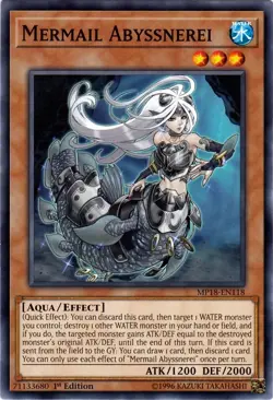Mermail Abyssnerei - MP18-EN118 - Common - 1st Edition - Lightly Played - Image 1