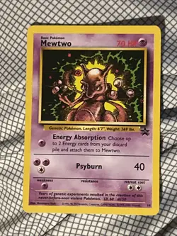 Mewtwo 14/53 Wotc Promo Rare Pokemon Card Black Star Promo - Image 2