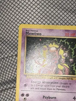 Mewtwo 14/53 Wotc Promo Rare Pokemon Card Black Star Promo - Image 5