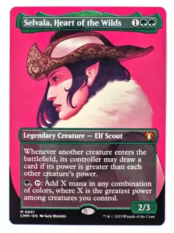 MTG Selvala, Heart of the Wilds - Commander Masters [Borderless] NM - Image 1