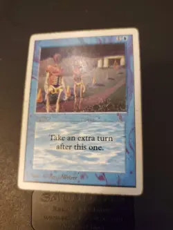 MTG Time Walk Unlimited, Moderate To Heavy Play, See Pics And Description - Image 4