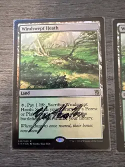 4x FOIL SIGNED Windswept Heath Khans of Tarkir LP MAGIC THE GATHERING - Image 11