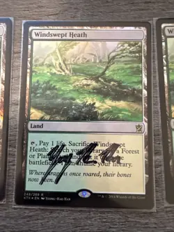 4x FOIL SIGNED Windswept Heath Khans of Tarkir LP MAGIC THE GATHERING - Image 12