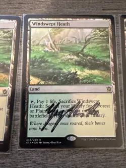 4x FOIL SIGNED Windswept Heath Khans of Tarkir LP MAGIC THE GATHERING - Image 13