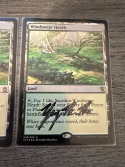 4x FOIL SIGNED Windswept Heath Khans of Tarkir LP MAGIC THE GATHERING - Image 5