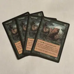 MTG Werebear x4 Odyssey ODY Playset Magic the Gathering 4x Play Set Old Border - Image 1