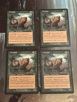 MTG Werebear x4 Odyssey ODY Playset Magic the Gathering 4x Play Set Old Border - Image 5