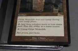 Grim Monolith Urza's Legacy Magic The Gathering Lightly played - Image 3