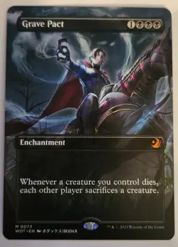 Grave Pact Anime Wilds of Eldraine: Enchanting Tales MTG WOT 0073 NM Mythic - Image 1