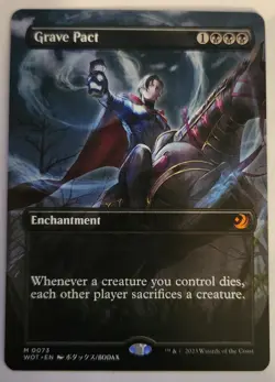 Grave Pact Anime Wilds of Eldraine: Enchanting Tales MTG WOT 0073 NM Mythic - Image 2