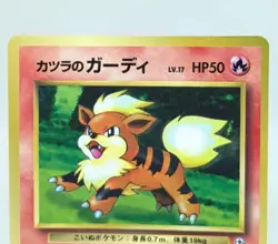 Blaine's Growlithe No. 058 CoroCoro Promo Glossy Japanese PokÃ©mon Card Game - Image 4