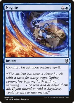 Negate NM Zendikar Rising [ZNR] MTG Common #071 Blue Instant Regular Near Mint - Image 1