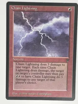 Chain Lightning Near Mint Legends MTG Magic - Image 1