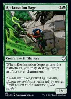 Reclamation Sage ~ Commander: Kaldheim [ NearMint ] [ Magic MTG ] - Image 1