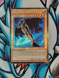 Evil HERO Adjusted Gold RA04-EN029 Ultimate Rare 1st Edition YuGiOh STAMPEDE - Image 1