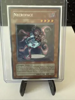 Yu-Gi-Oh Necroface GLAS-EN090 1st Edition Secret Rare NEAR MINT NM FAST SHIP - Image 1