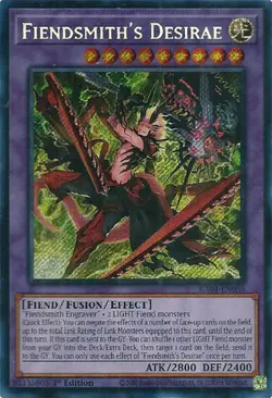 Fiendsmith's Desirae (Secret Rare) RA04-EN056 Quarter Century Stampede 1st Edition - Image 1